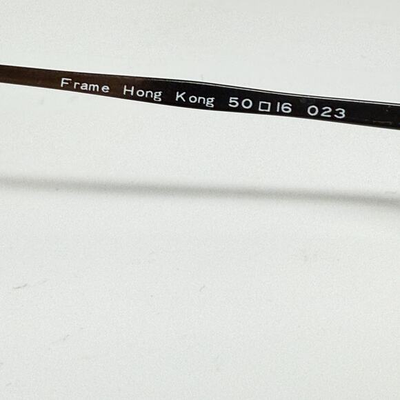 Brown eyeglasses Frames Round Gold 50-16-023 Frame Hong Kong H17788 - Picture 5 of 7